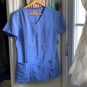 Dickies ceil blue scrub top